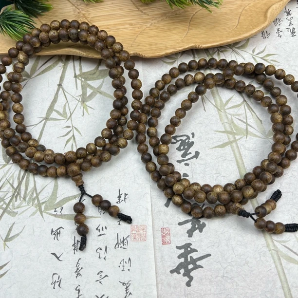 沉香YSZ47沉香多圈圆珠手串6mm+多样性发其一