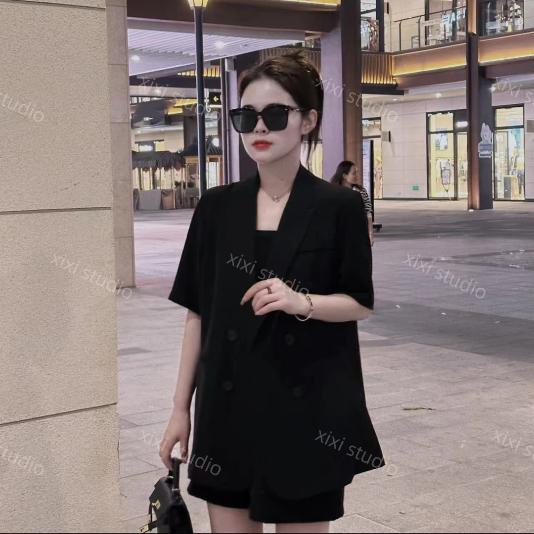 2025夏季新款XIXI STUDIO高级感西装+短裤套装#7844
