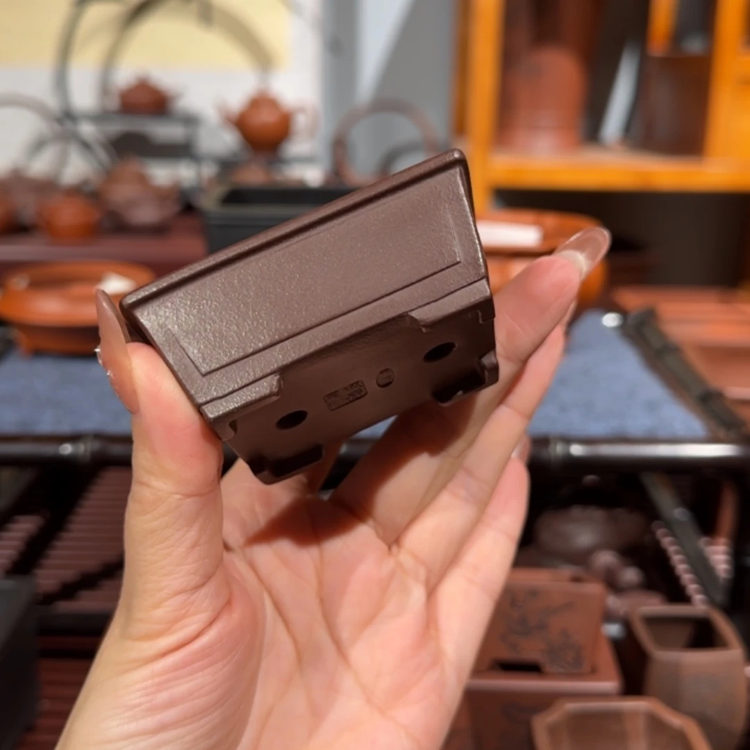 花盆紫砂半手工制作