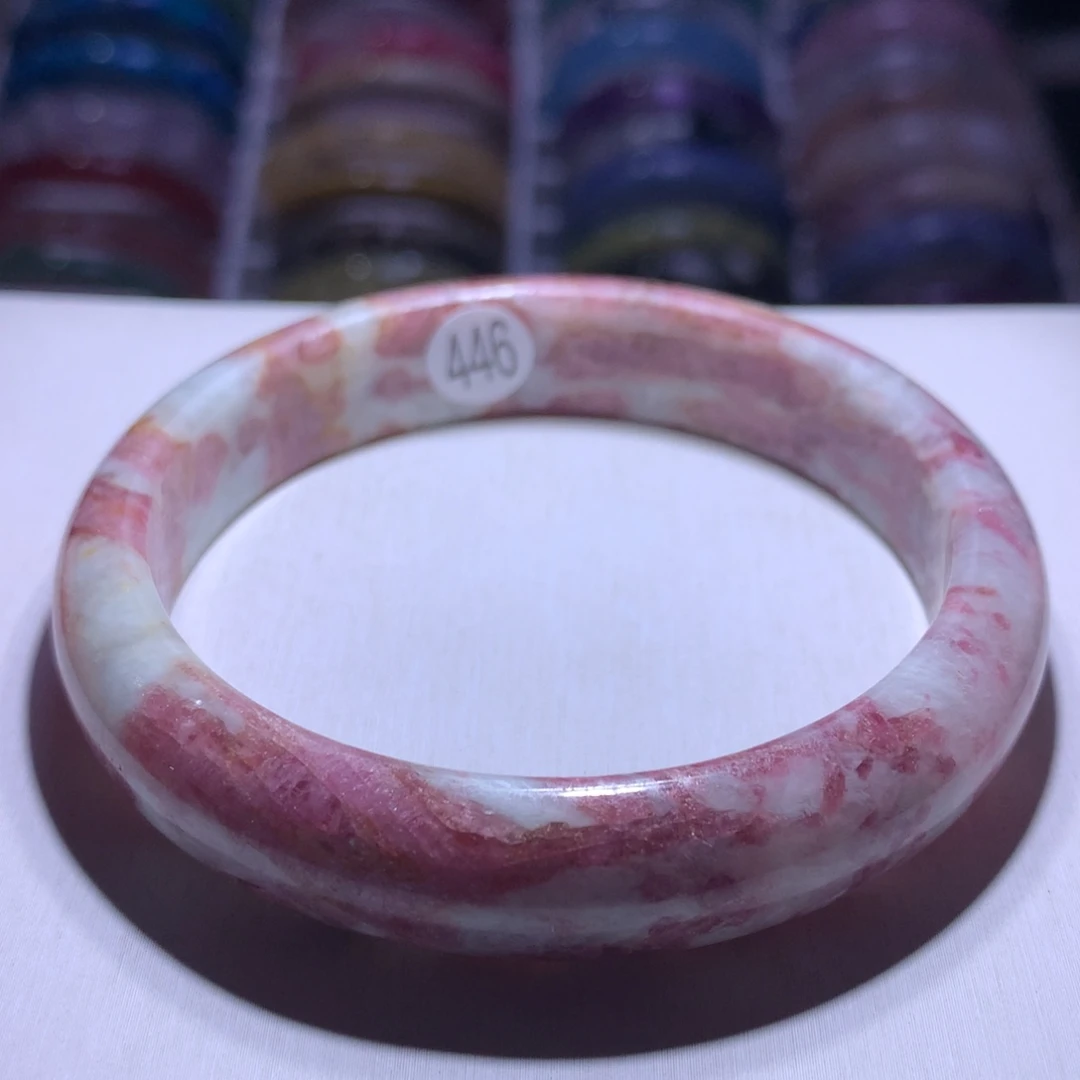 水晶银S925镶嵌手镯梅花61.2圈446