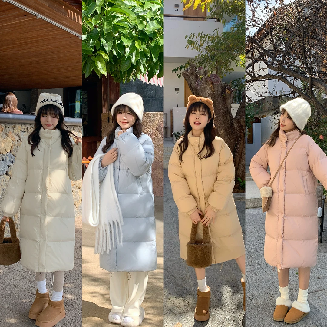熙家自制小个子羽绒服女长短款外套90白鸭绒2025新款冬季面包服