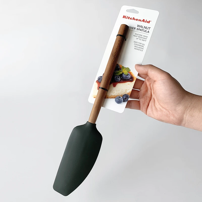 美国进口食品级硅胶刮刀耐高温烘培翻拌铲长柄大号搅拌刀烘培工具