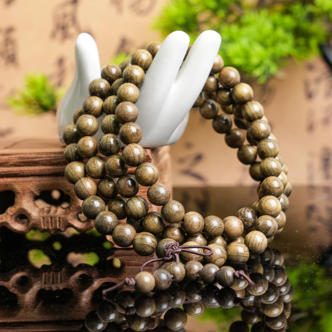 【花果香阴沉木】金丝楠0.8*108颗多圈-01001010-250401-多样性发货