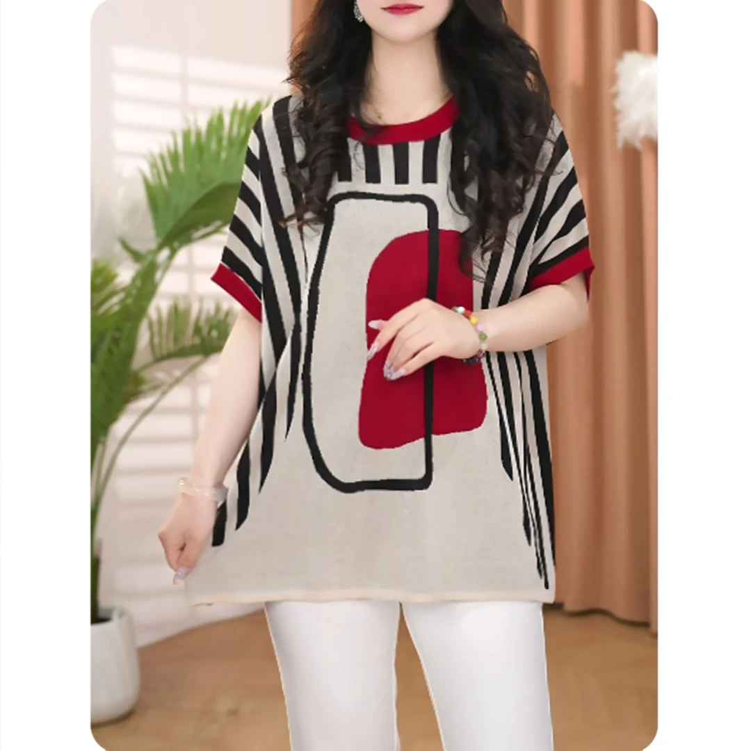 [红窗]新品女士宽松小衫气质上衣时尚休闲女装2ZS01CZ118-2