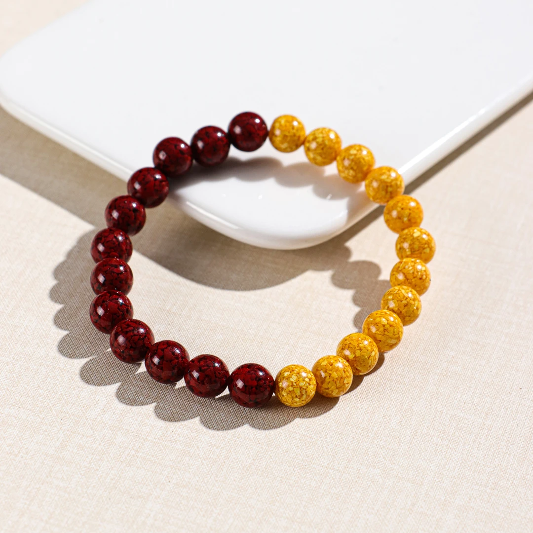 含辰砂工艺品DL2027晶体砂双拼手链-12