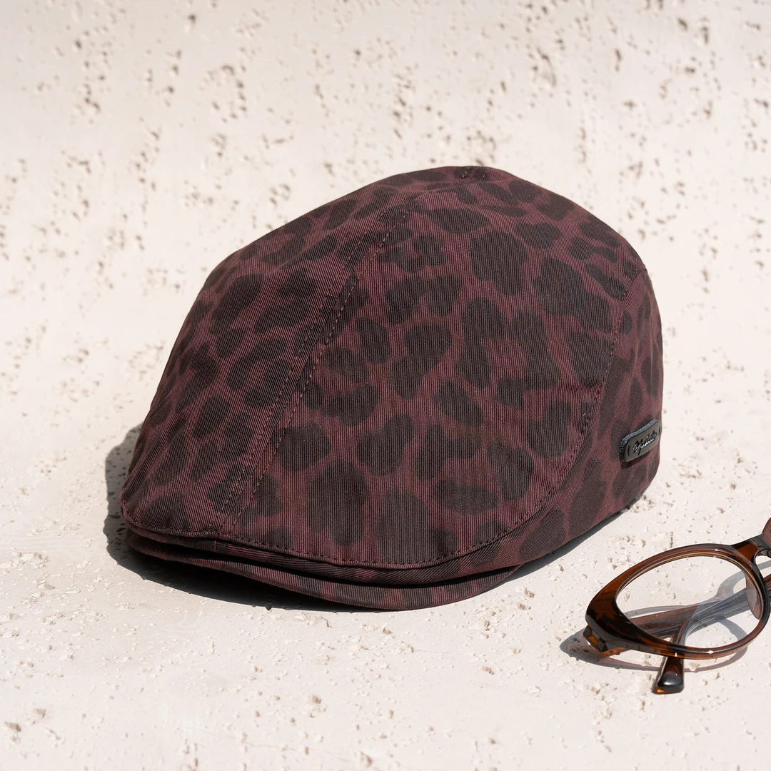 疯帽子 韩版前进帽女个性豹纹鸭舌帽子百搭逛街布帽 25年秋季新款