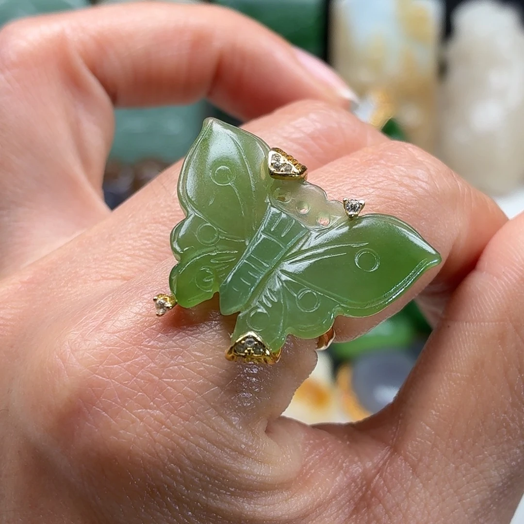 和田玉银S925镶嵌颈饰