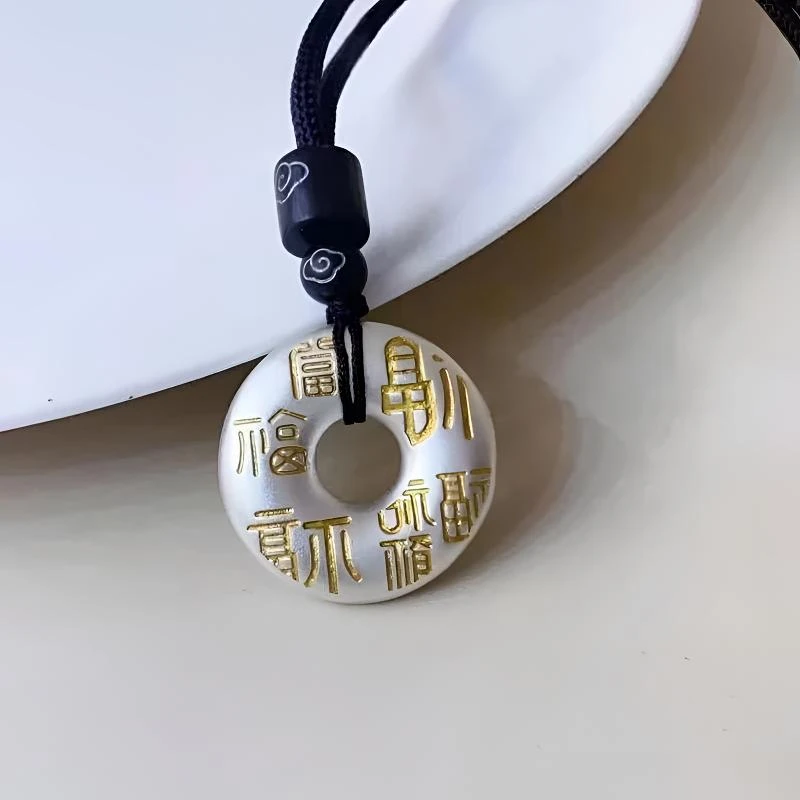 吊坠足银 福字平安扣足银999爆款送男女朋友新年礼物新中式民族风