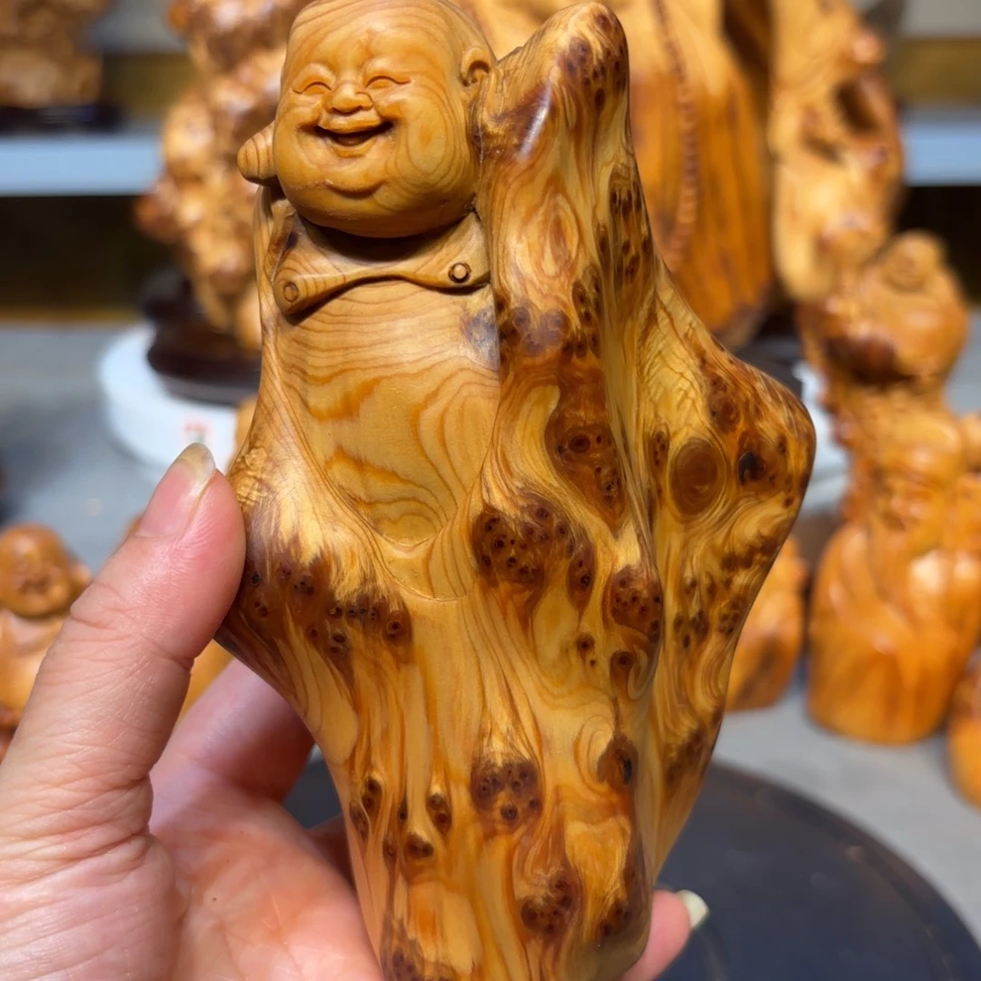 木太行崖柏弥勒佛瘤疤