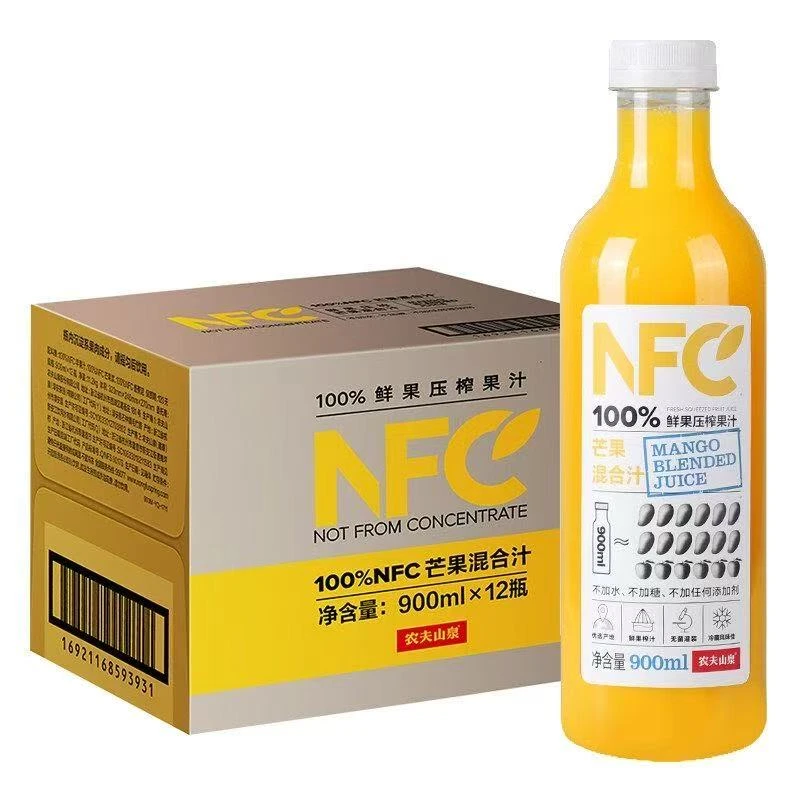 【临期】农夫/山泉100%NFC果汁900ml（4月到期）