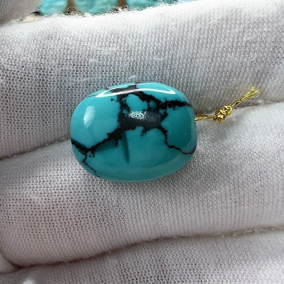 未镶嵌绿松石随形12.6mm