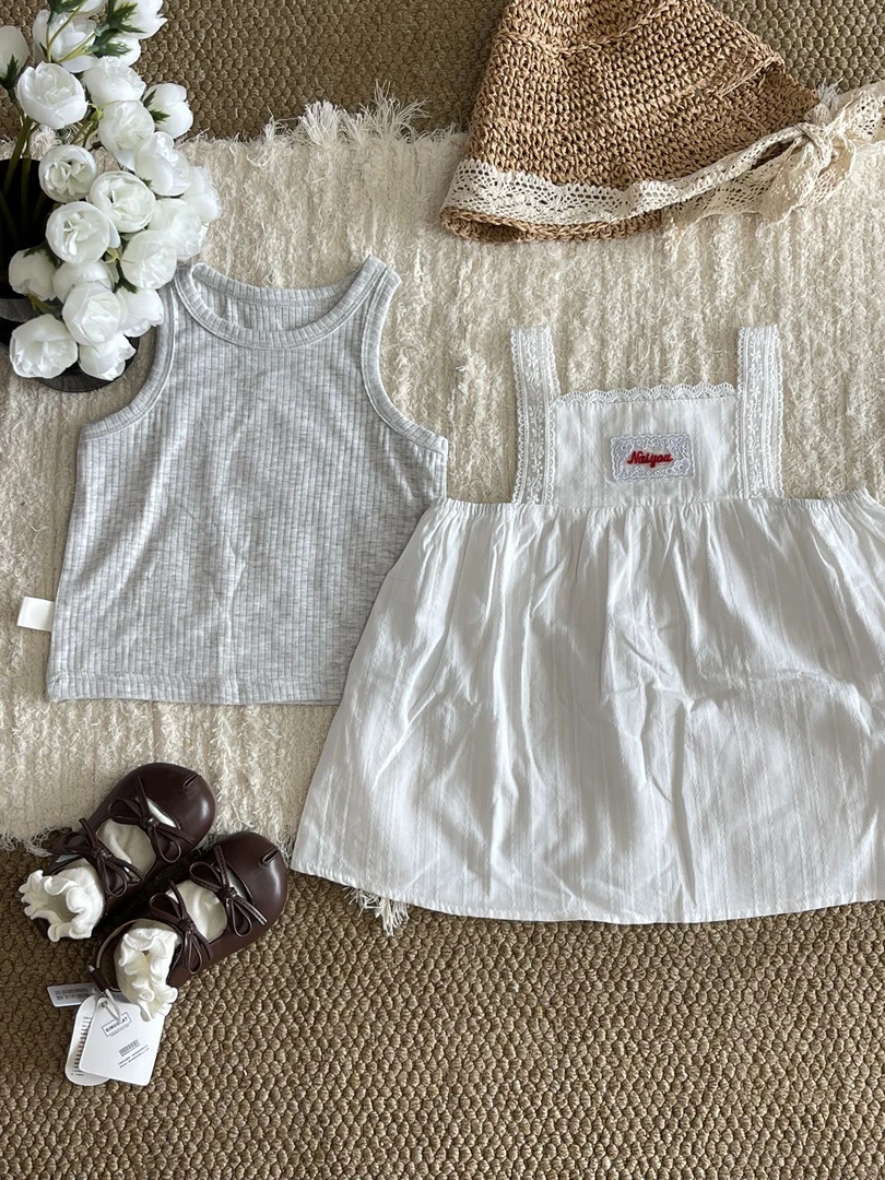 夹心糖真两件套超级干净套装