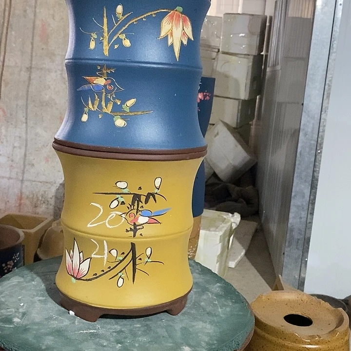 紫砂花盆紫砂花盆