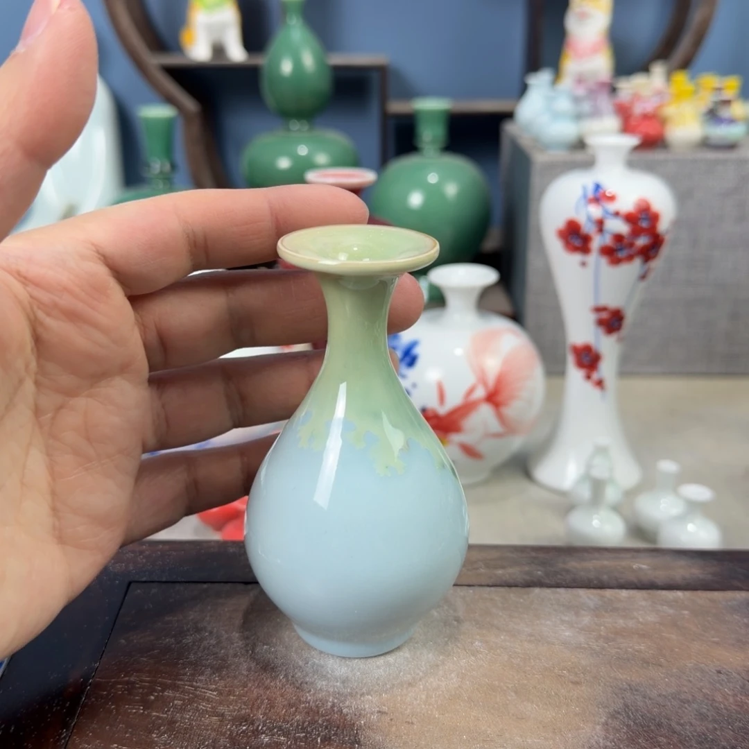 陶瓷手工小花器摆件