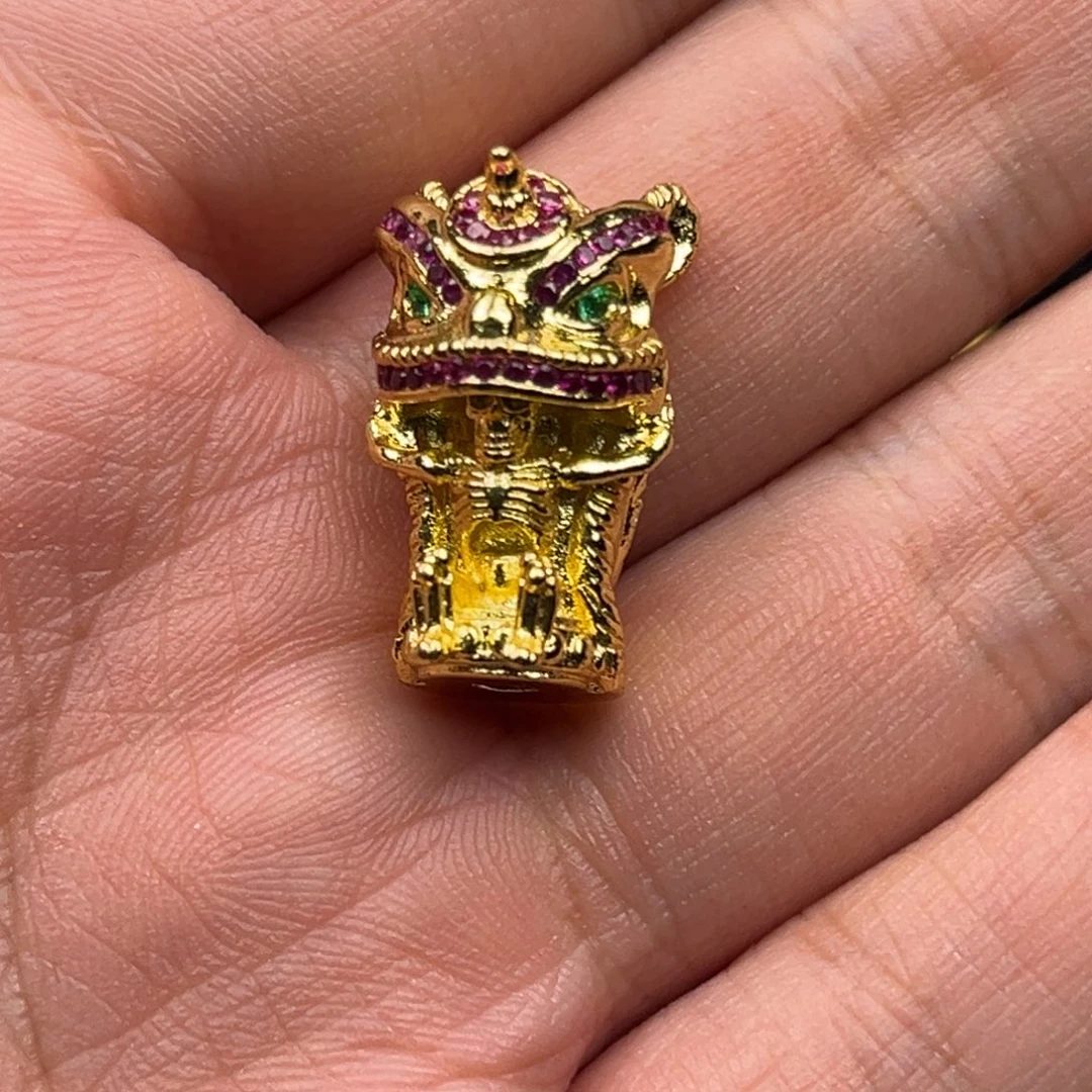 镀金狮子头宏出品三通一颗随机发