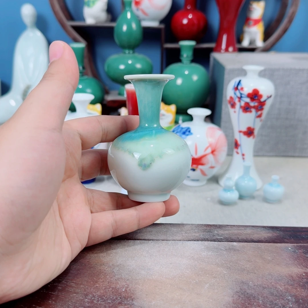 陶瓷手工小花器摆件