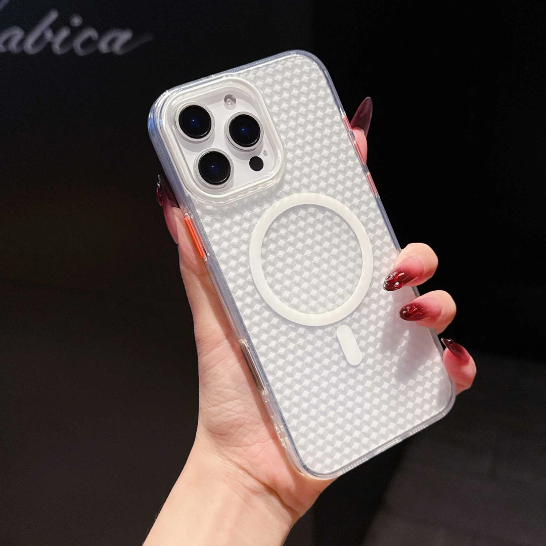 网红同款撞色镜头框适用于苹果16promax手机壳iPhone15磁吸14防摔