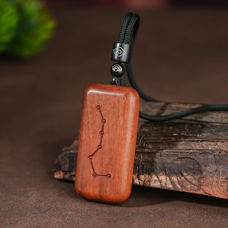 天然雷击枣木赵方牌吊坠无事牌实木精工雕刻挂件（百）挂饰