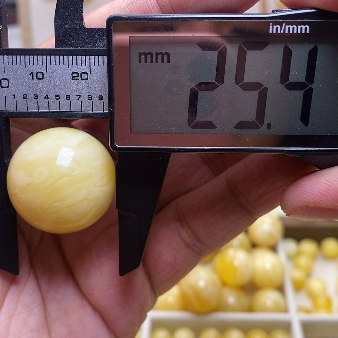 未镶嵌琥珀裸石蜜蜡圆珠