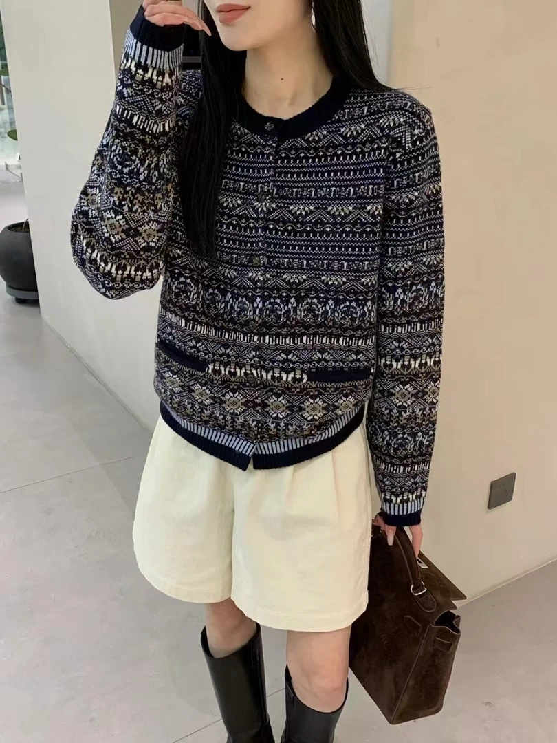 【复古毛衣】提花轻奢气质