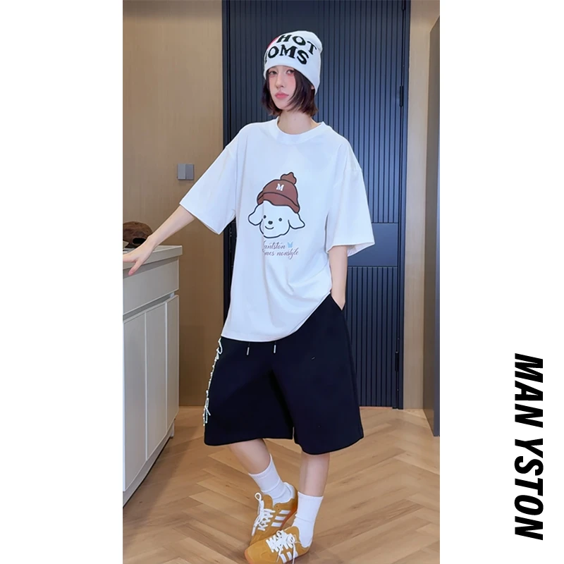 美式高街防晒速干休闲百搭短袖男款夏季280g重磅潮牌情侣半袖T恤