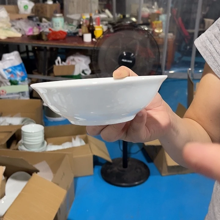 瓷片高白泥六英寸斗碗六个，包邮
