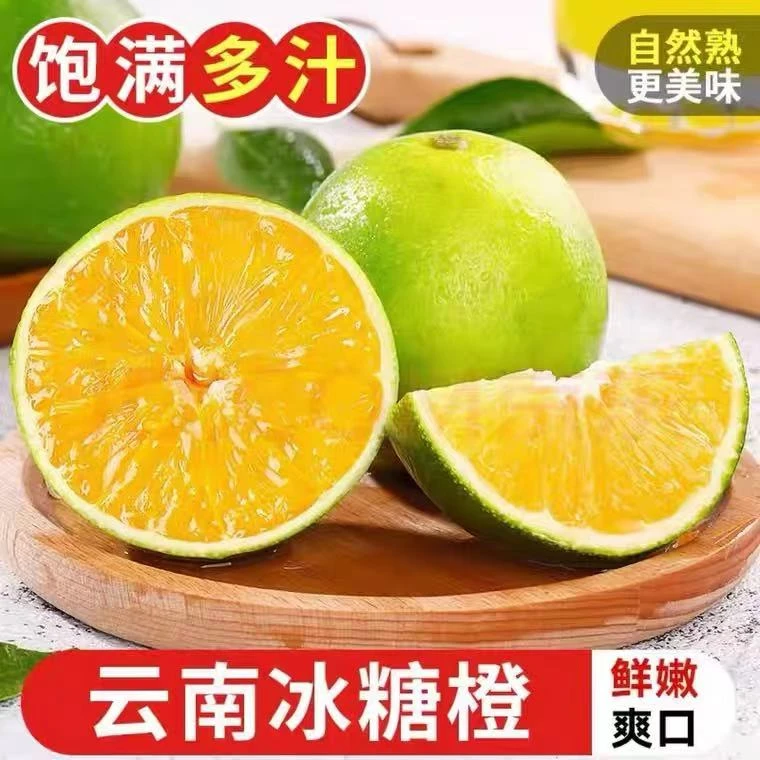 【2025哀牢山鲜果】云南青皮冰糖橙新鲜应季水果现摘现发皮薄多汁