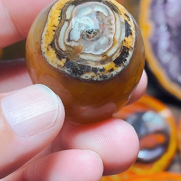 玛瑙/玉髓颈饰合金冰****糖