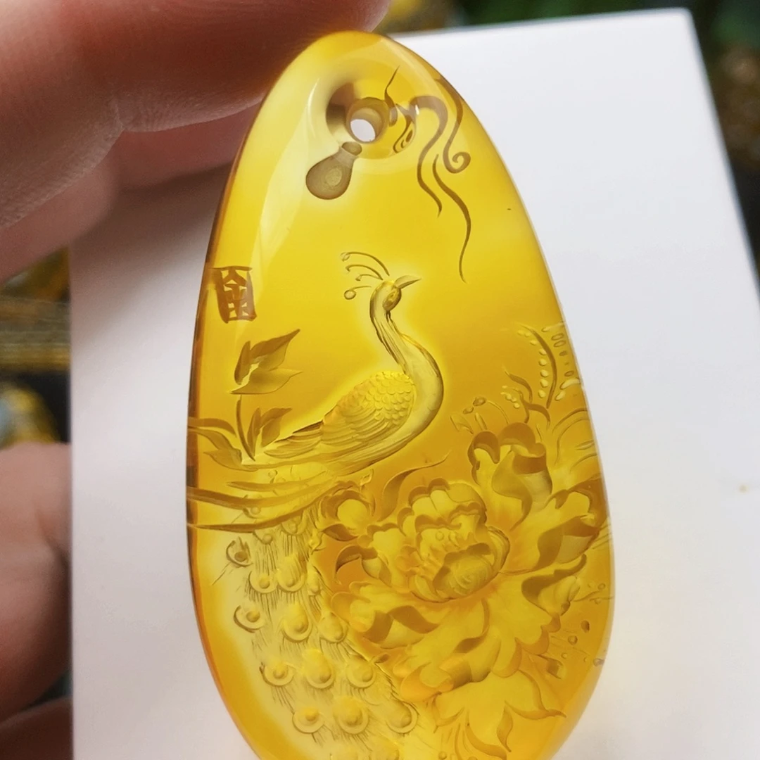 【闪购商品】金珀吊坠(不含链)未镶嵌