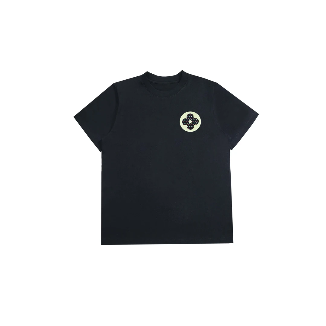 【慧姐专属】2025新款百搭时尚圆领驴家大花短袖T恤女BU2025T097