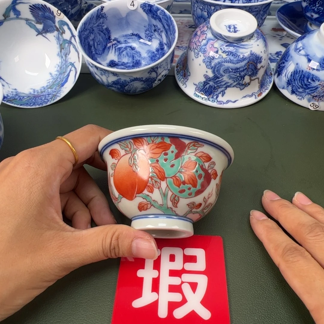 景德镇纯手工纯手绘茶具木木11
