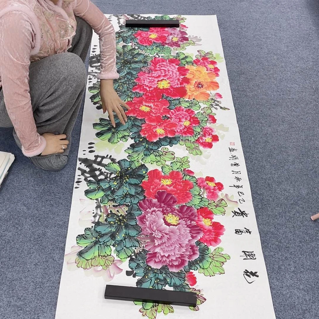 国国画作品小姐姐放漏…
