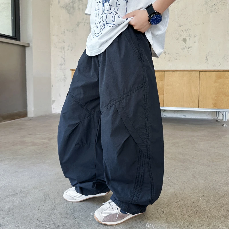 男童夏季休闲裤夏装薄款2025新款中大童休闲防蚊长裤宽松潮流