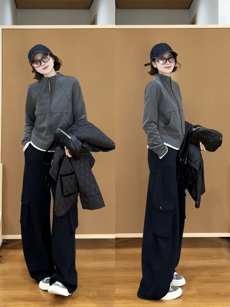 月月 2025新款【归影】立体剪裁极简显瘦立领修身外套 2509C5893