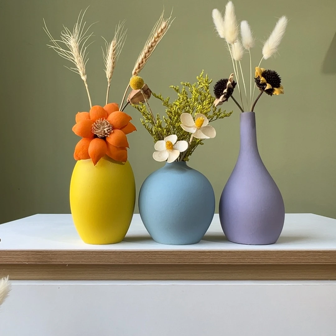 摆件花瓶带花高度20-30厘米左右