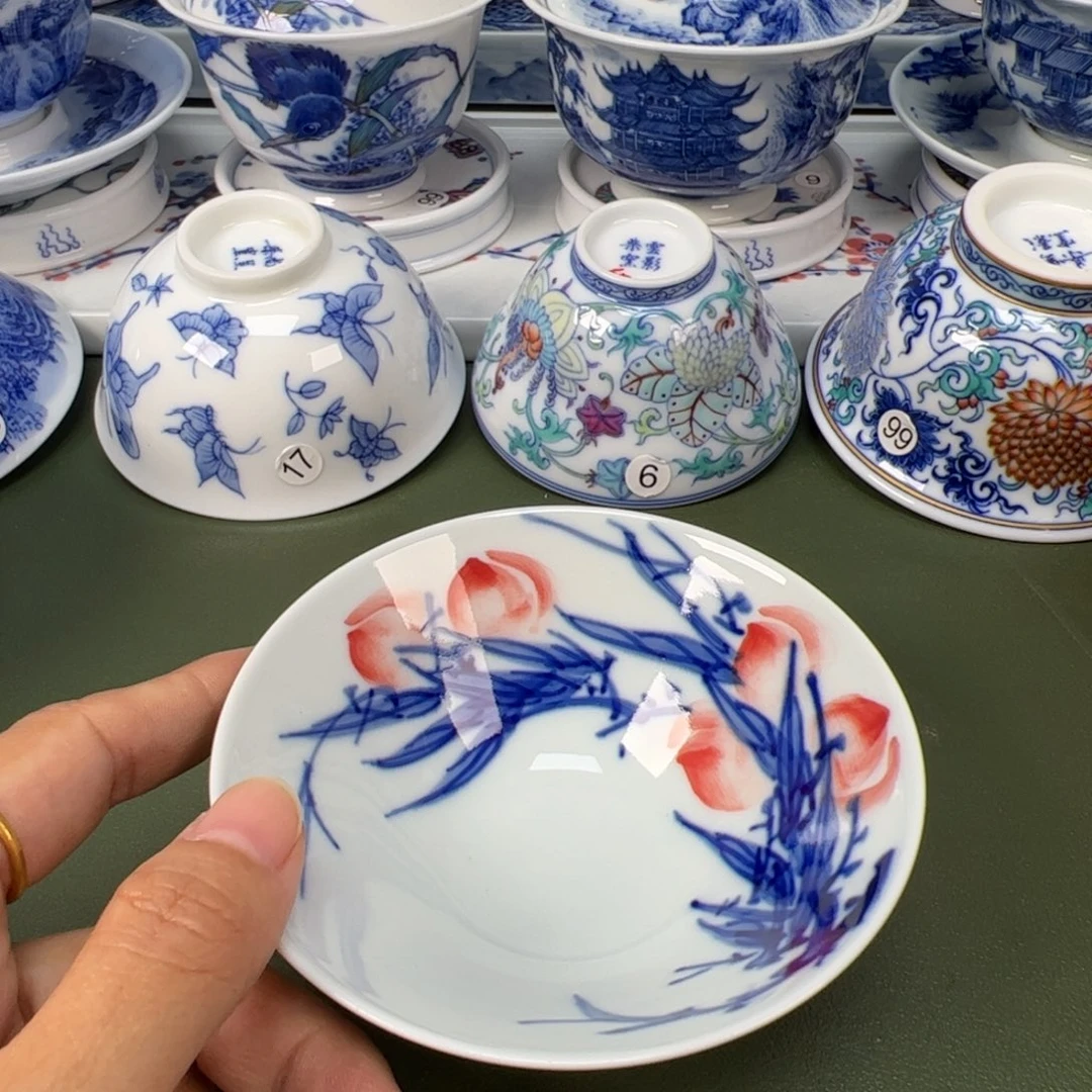 陶瓷景德镇纯手工纯手绘茶具木木1