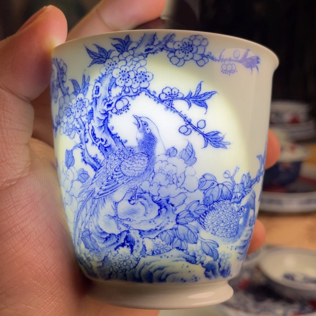 九段花鸟杯子系列