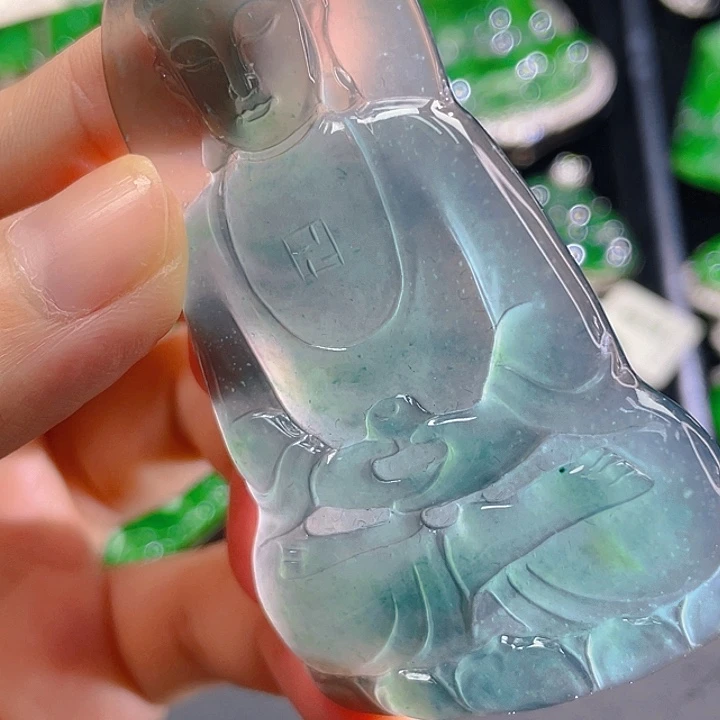 翡翠未镶嵌颈饰08