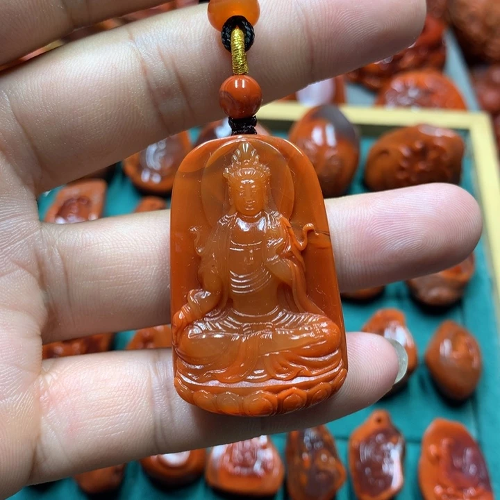 南红玛瑙未镶嵌吊坠(不含链)