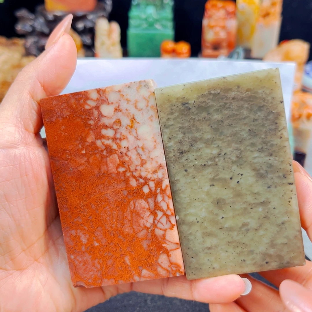 寿山石捡漏瑕疵品4.6*2.2