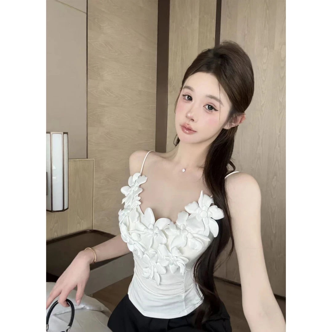 ST.辣妹集合 夏季新款 纯欲 御姐性感吊带设计感短款纯欲风