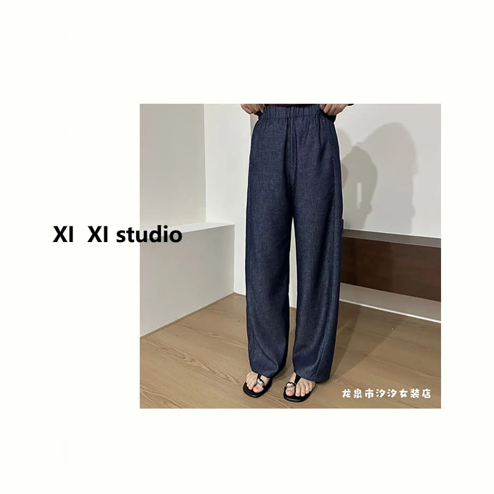 【汐汐女装】小个子定制显瘦百搭时尚直筒裤 S2527-1