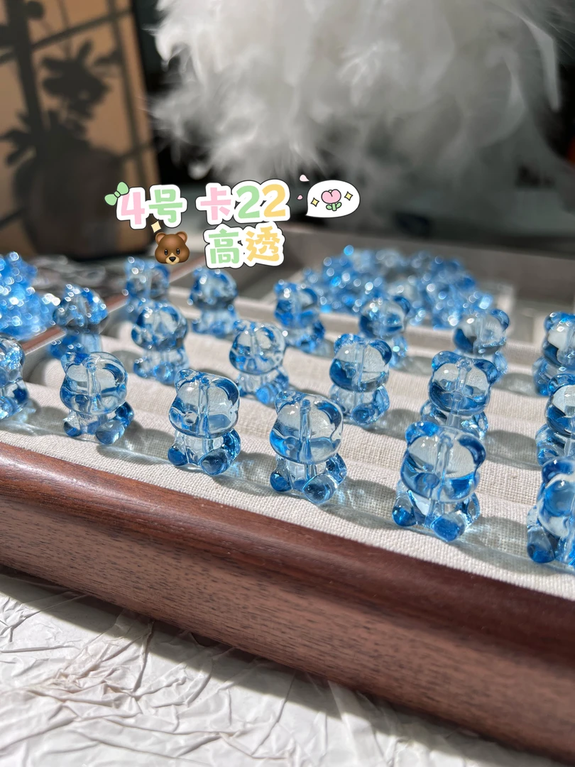 【小熊】琉璃配件手工diy串珠手链小挂件配件编绳配件