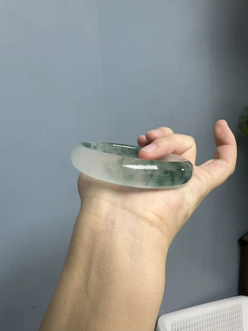 高货飘花正圈手镯