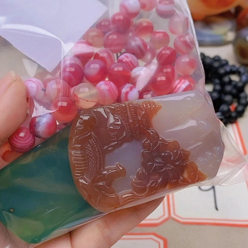 【闪购商品】未镶嵌玛瑙/玉髓珠宝半成品曹*