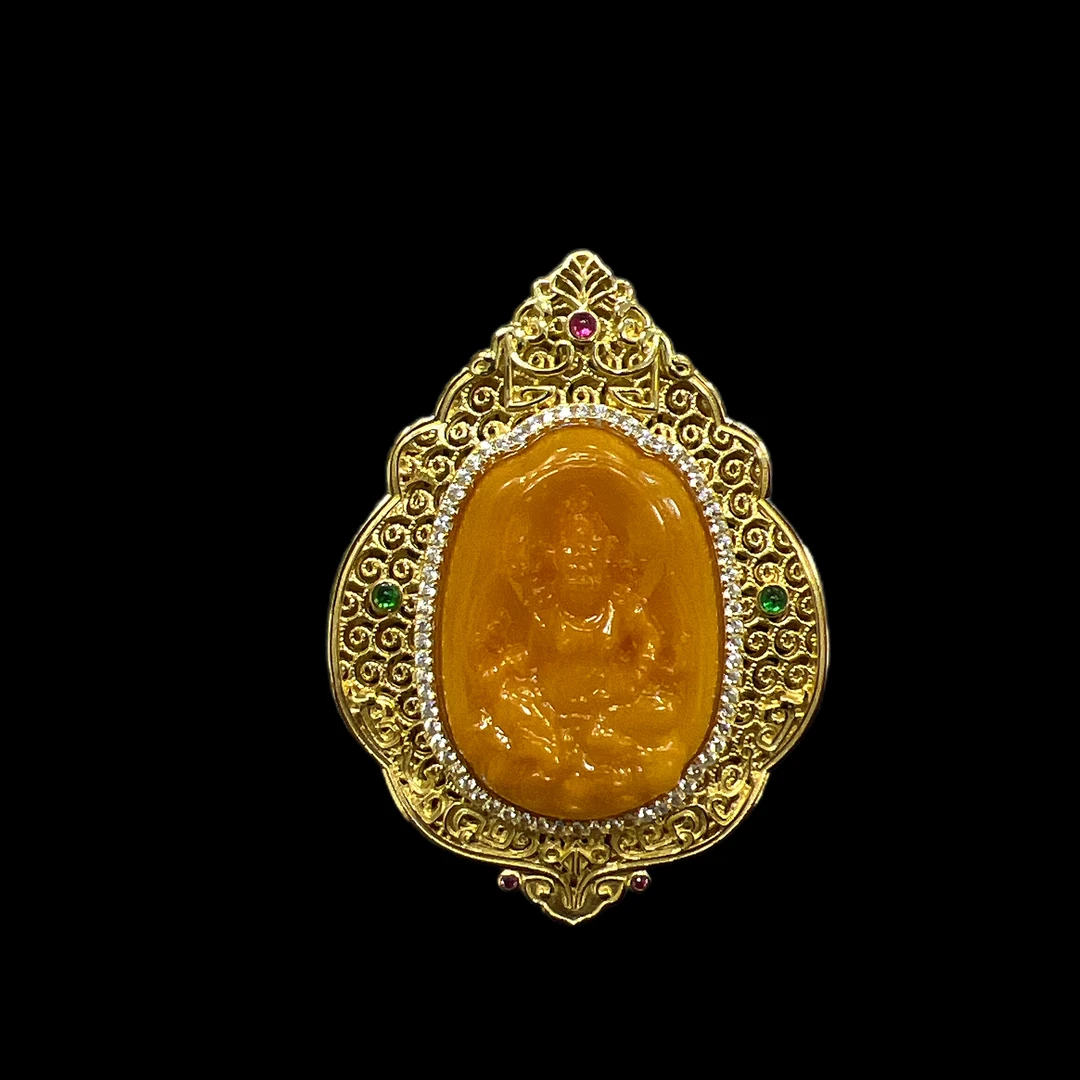 V7488蜜蜡吊坠孤品