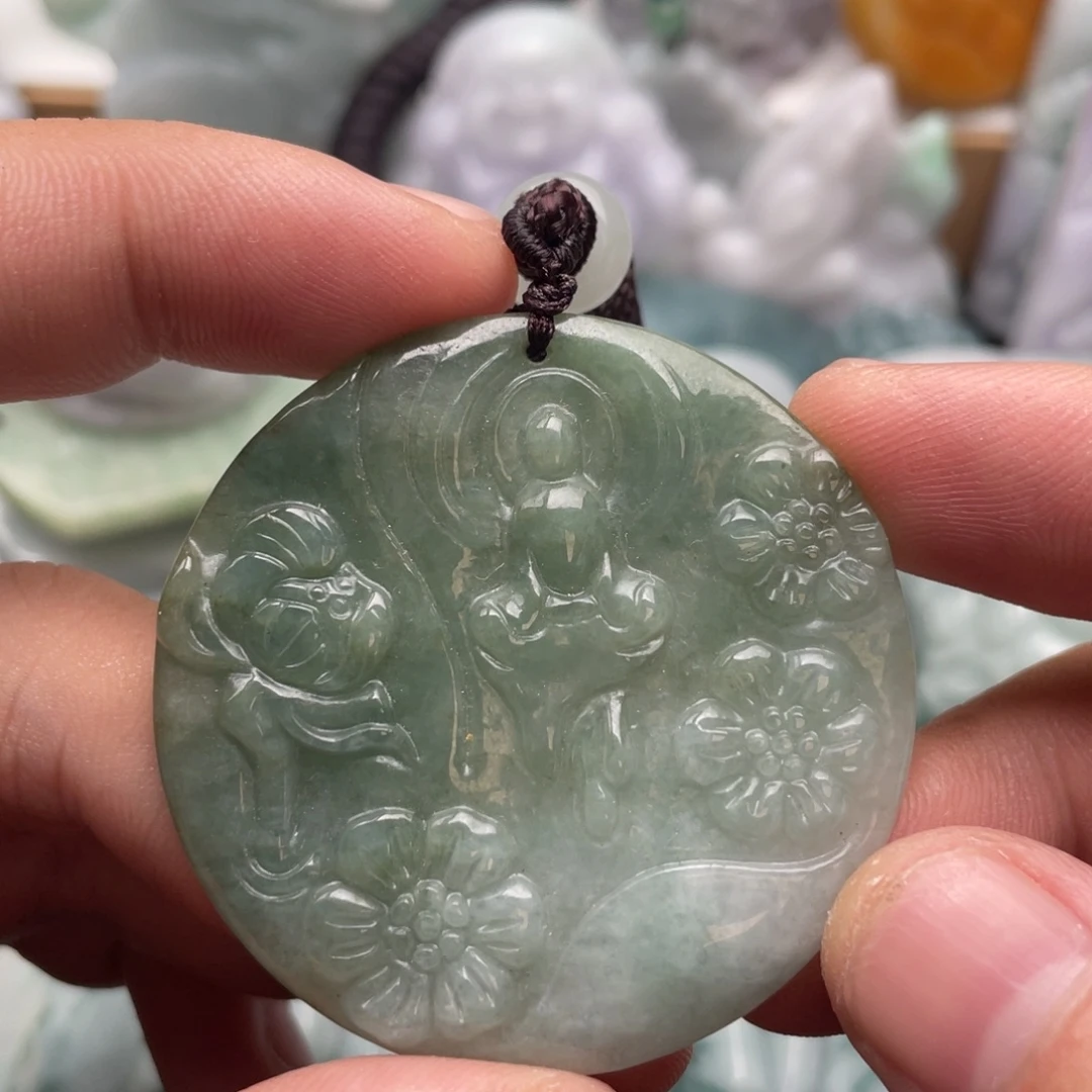 翡翠未镶嵌吊坠(不含链)