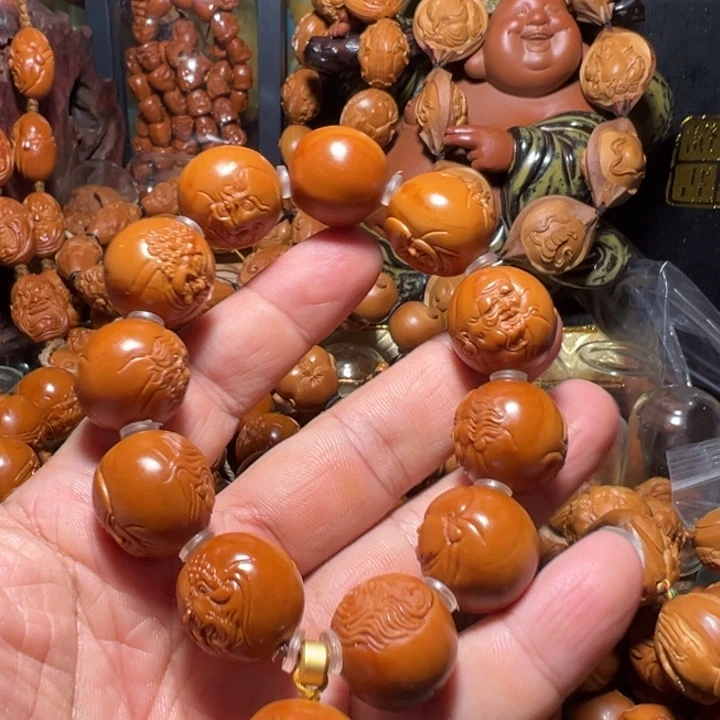 橄榄核手串/手链万**芒光珠罗汉