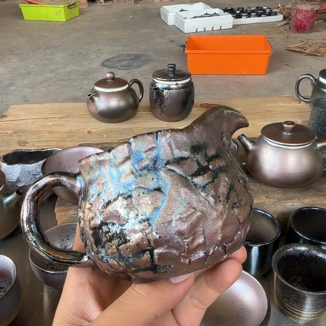 老***烟杯建水紫陶三木柴烧