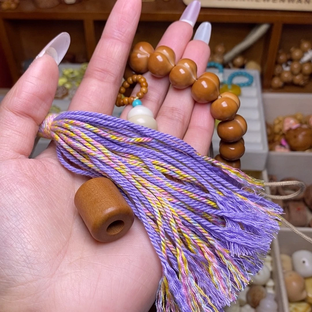 猴头核桃吊坠桶珠两个葫芦滴流两个紫气东来